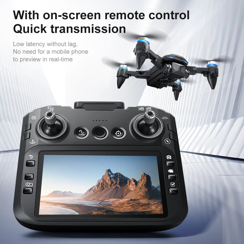 D5 Drohne – 4K Dual-Kamera, 4-seitige Hinderniserkennung, Display-Fernbedienung