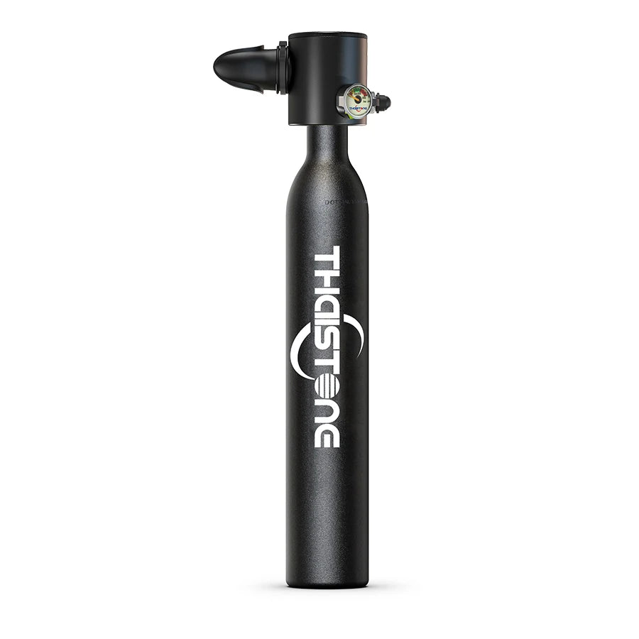 THAIITONEE Mini Scuba Tank 0,5L – Tragbare Tauschflasche für Schnorcheln & Tauchen (5-10 Min)