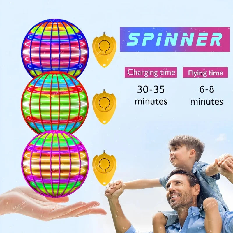 LED-Flugball mit Boomerang-Effekt, schwebender Spinner – Produktbild 3