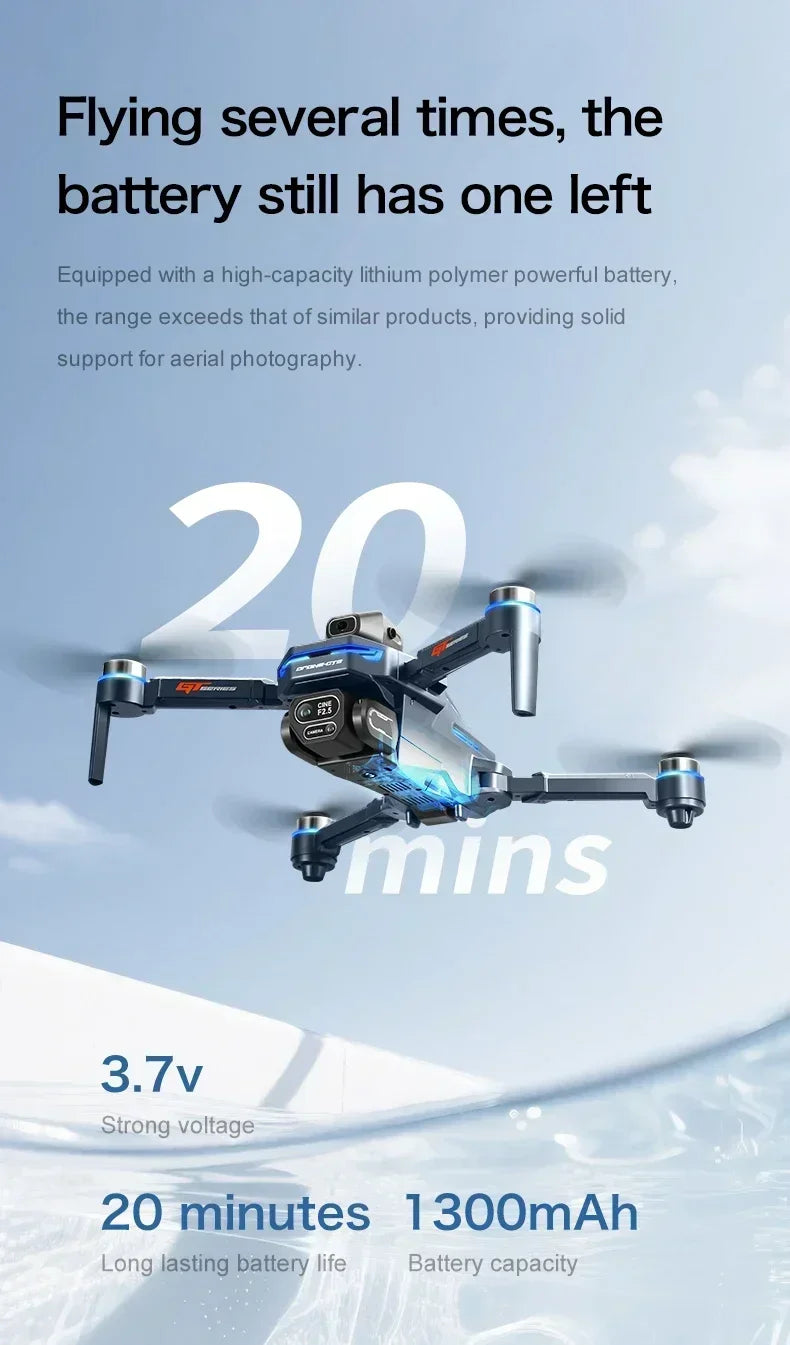 ELIGIPORT GT8 Kamera-Drohne – 4K HD, GPS, Brushless, Faltbar