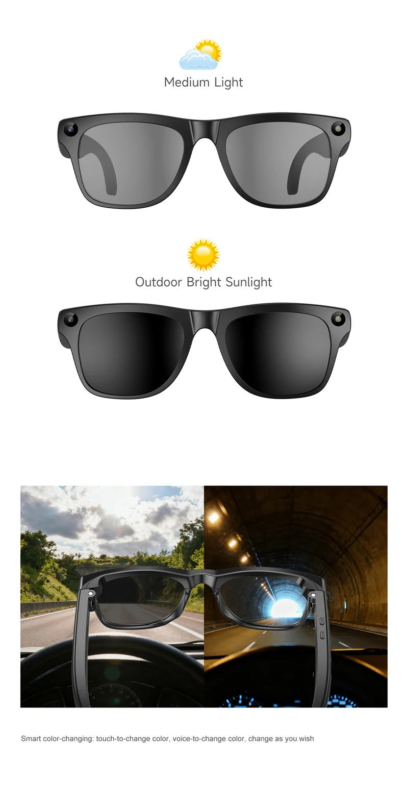 Xiaomi KI Smart Brille – 4K Kamera, ChatGPT & Bluetooth Audio Sonnenbrille