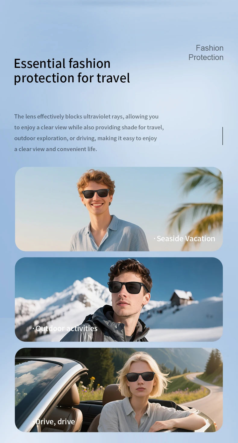 AI Smart Glasses – Bluetooth, KI-Übersetzung, UV-Schutz & Fernauslöser
