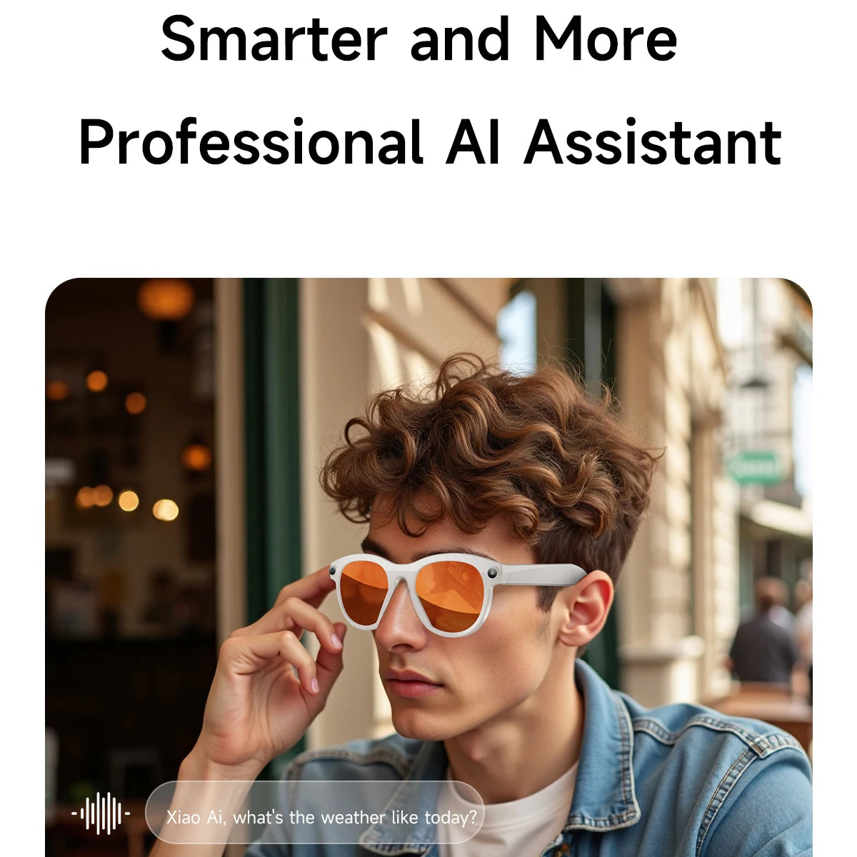 KI Smart Brille 2025 – 800W Kamera, Foto & Video, Übersetzung, Musik & BT Anruf