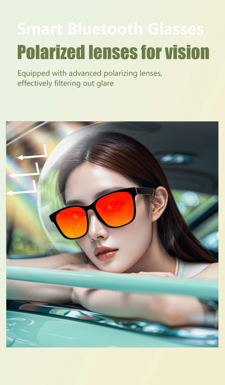 GS08 Smart-Brille Herren 2-in-1 – UV-Schutz, Polarisiert, Anti-Blaulicht & Musik