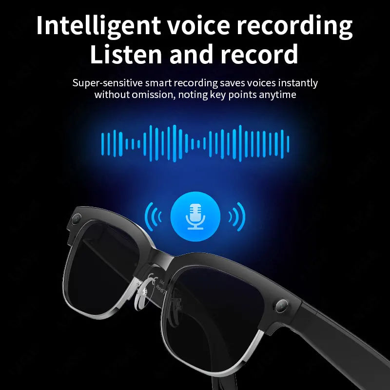 KI Smart Brille – 8MP Kamera, IP66 Wasserdicht, 290mAh, Übersetzung & Bluetooth