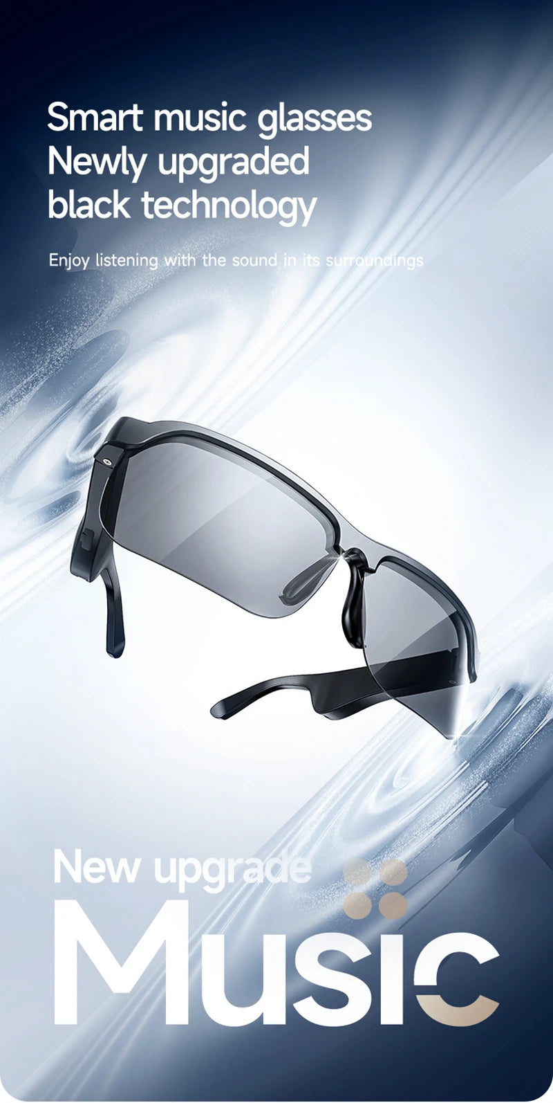 Smart Glasses 8K AI – 100MP Kamera, Bluetooth, Musik & Sonnenbrille für Damen & Herren