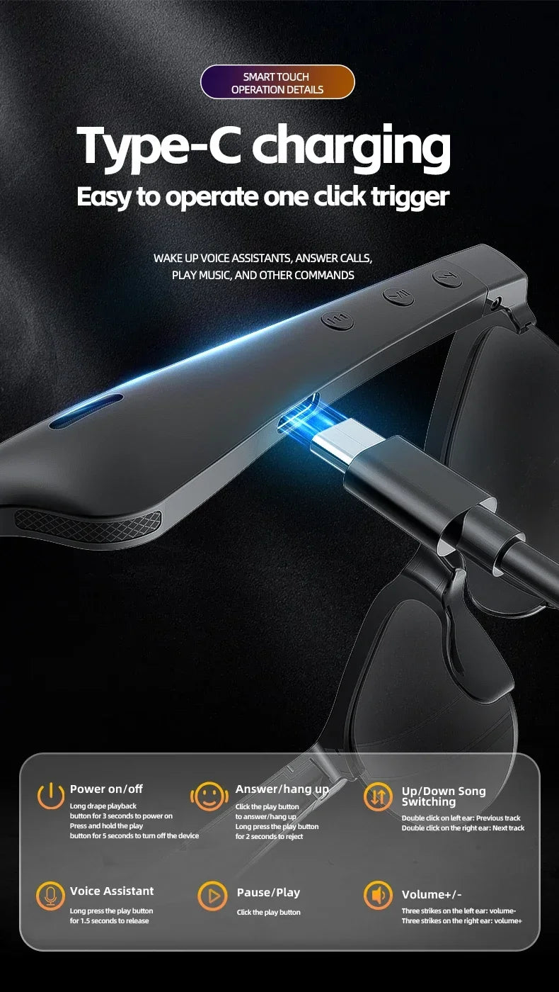 Lenovo XG88 Pro Bluetooth-Smart-Brille für Musik und Anrufe – Produktbild 15