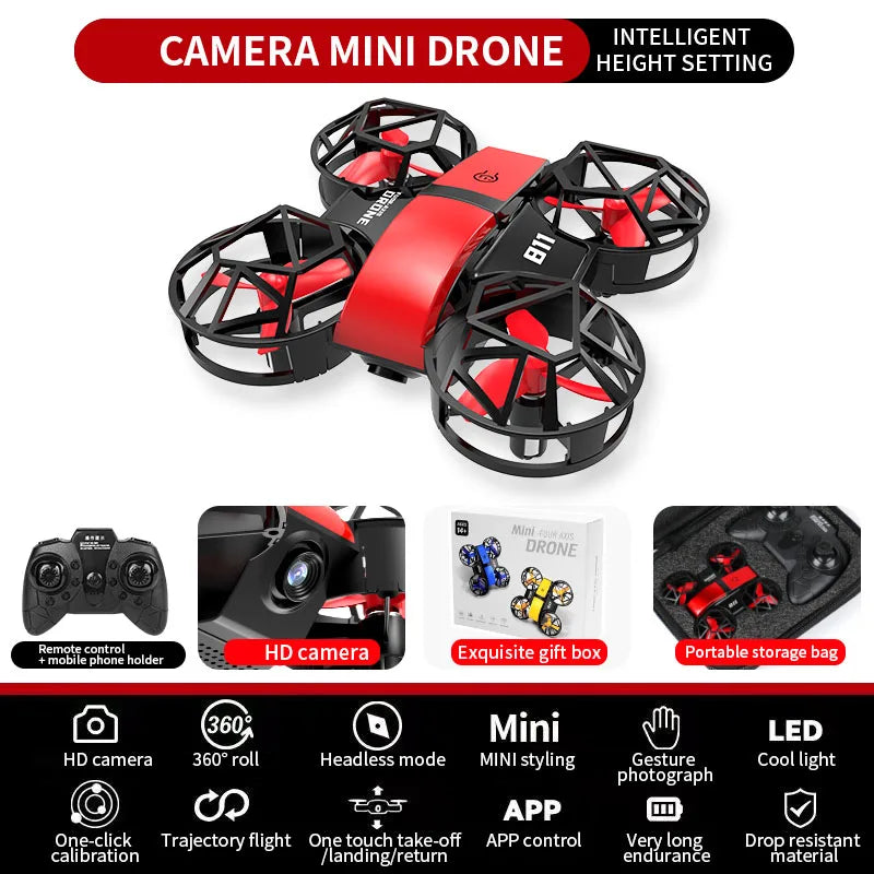 DWI D12 Mini Drohne mit Kamera – App-gesteuert, 4-Kanal, für Innen & Außen