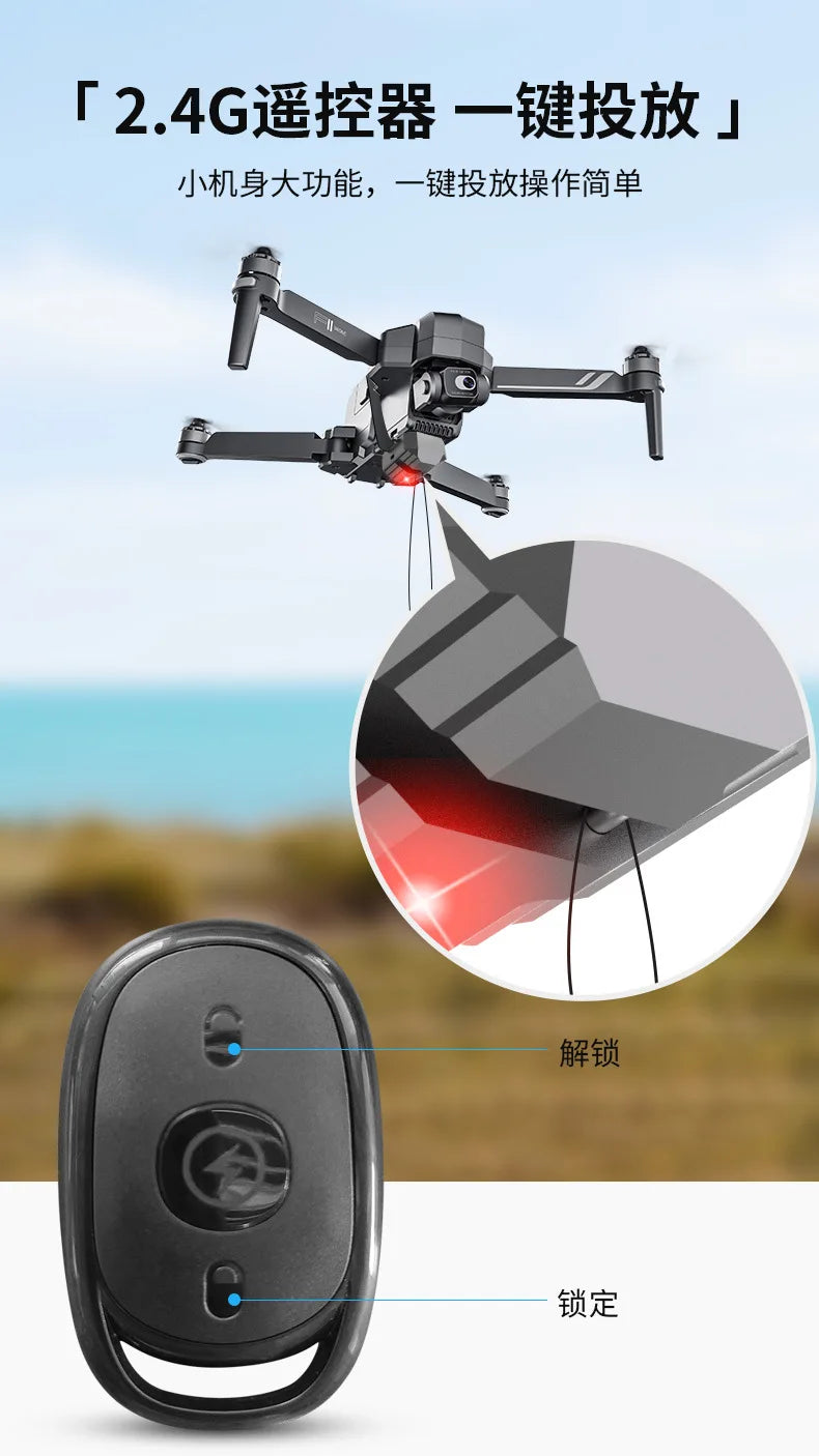 Drohnen Abwurfsystem DJI – kompatibel mit Mini/Mavic/Phantom für Angeln & Events