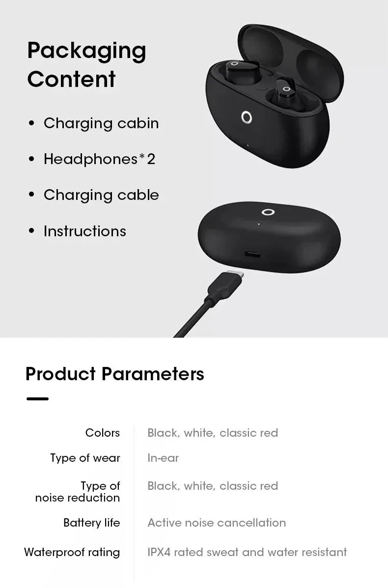 SEOBIOG Buds 4 Pro – Bluetooth Earbuds mit Active Noise Cancelling, HiFi Stereo & Mikrofon