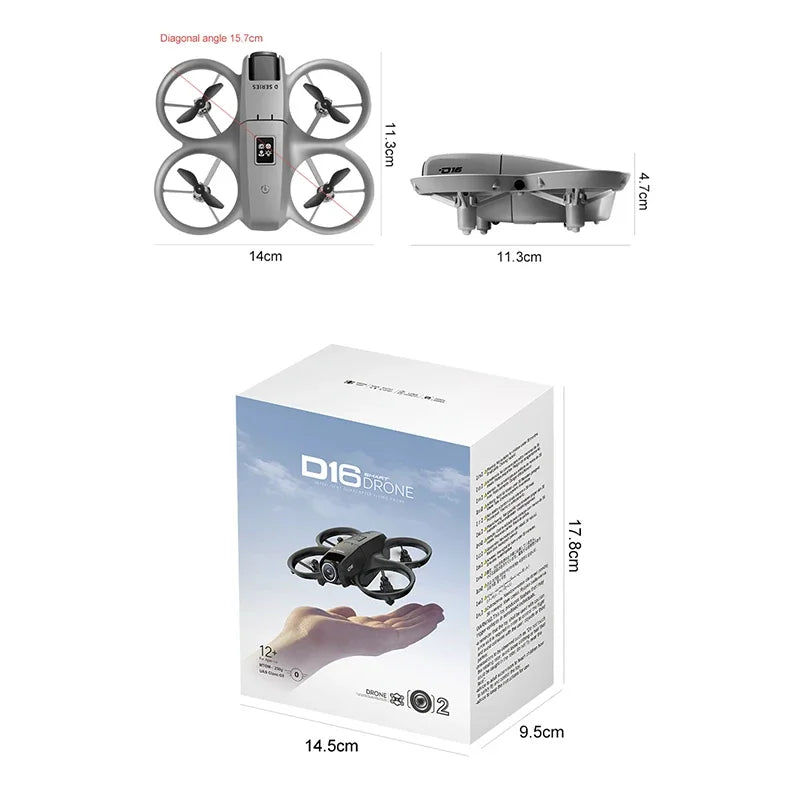 Lenovo D16 Drohne 8K GPS – Brushless Motor, Hinderniserkennung, Dual-Kamera & Optischer Fluss