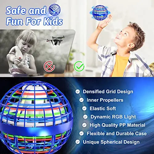 Roter Flying-Orb-Ball 2026 mit LED-Lichteffekt – Produktbild 14