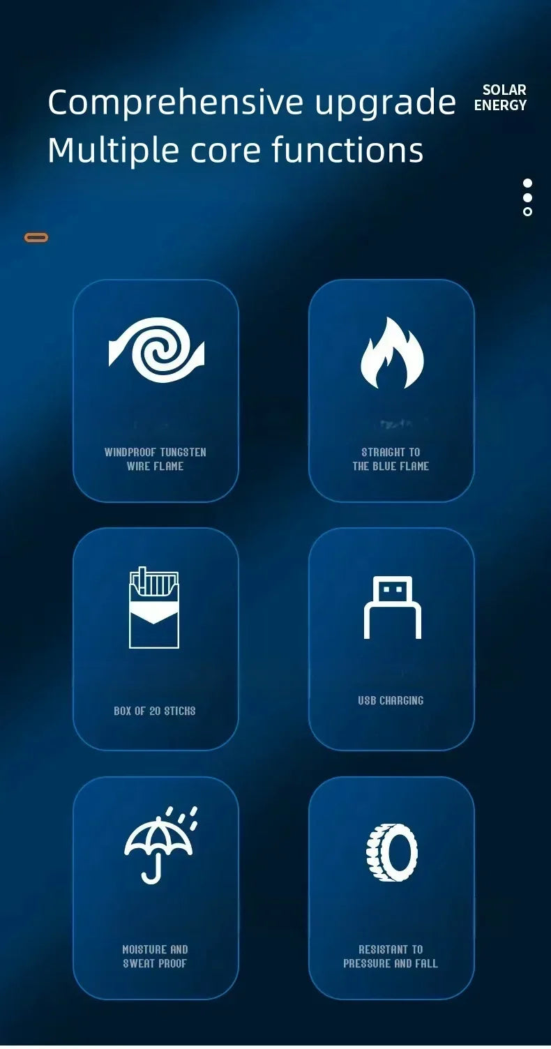 3-in-1-Zigarettenetui für 20 Zigaretten mit Gas- und USB-Feuerzeug – Produktbild 9