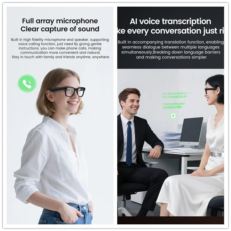 Hiwego HI-E02C KI Smart Brille – 800W Kamera, Electrochromic Glas & ChatGPT