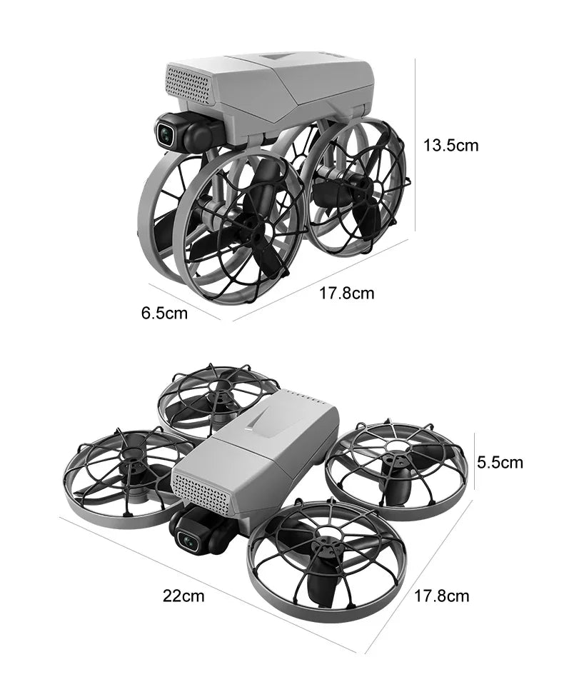 4K Profi-Drohne – 10km Reichweite, Brushless Motor, Servo-Gimbal & Dual-Kamera
