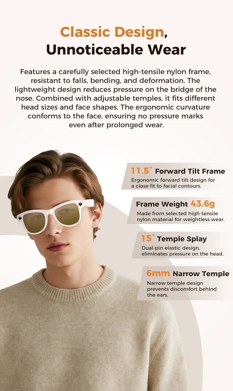KI Smart Brille 2026 – 4K Kamera, 3600mAh Powerbank, 32GB, ChatGPT & 120+ Sprachen