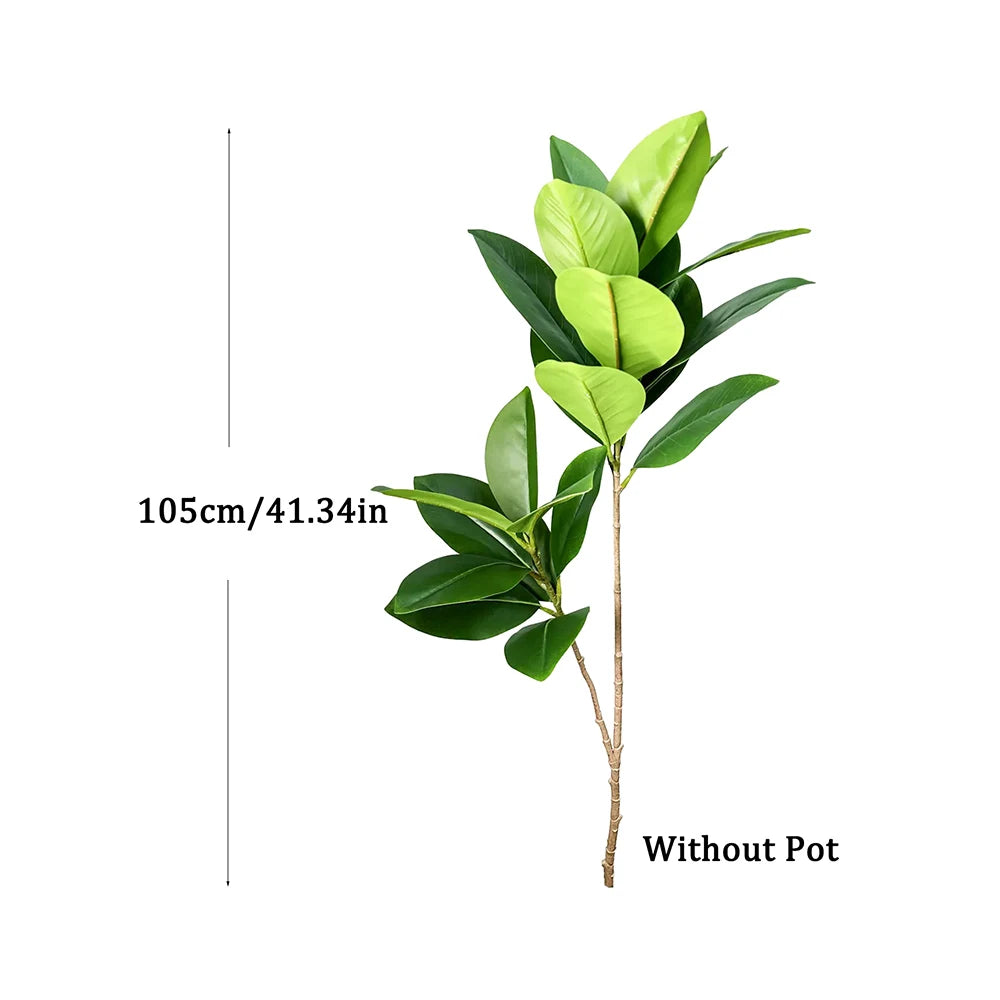Künstlicher Gummibaum 74–140 cm – Ficus für Heim, Garten & Büro