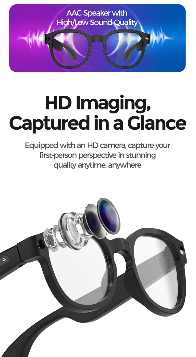 AI Smart Glasses 2026 – 8MP Dual-Kamera, 4K Video & KI-Übersetzung – Bild 7