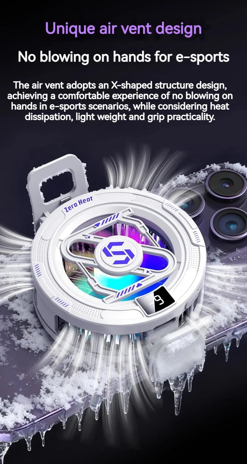 K52 KI Handy-Kühler – Magnetisch, RGB, Digitaldisplay & Gaming-Kühlung – Bild 9