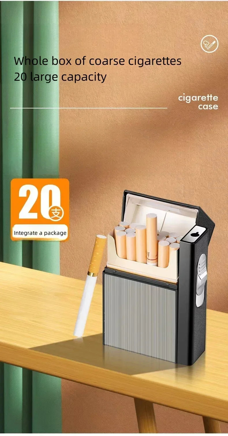 3-in-1-Zigarettenetui für 20 Zigaretten mit Gas- und USB-Feuerzeug – Produktbild 12