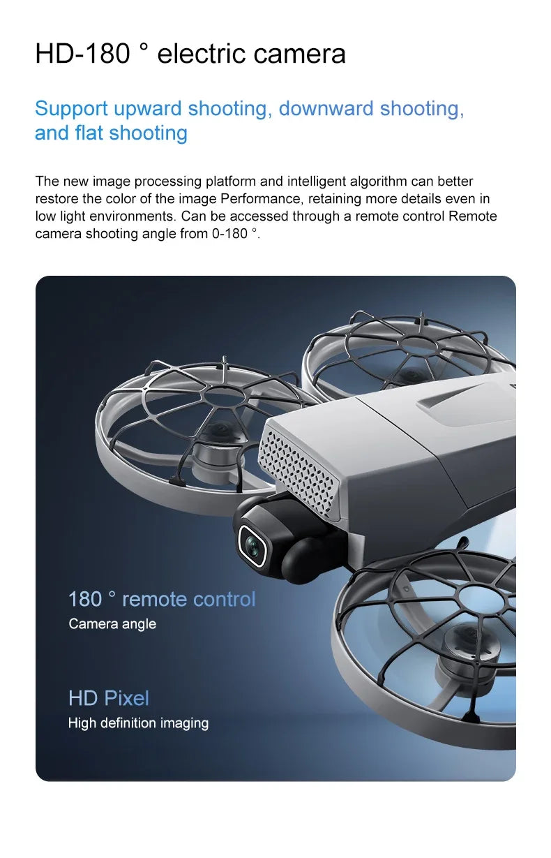 4K Profi-Drohne – 10km Reichweite, Brushless Motor, Servo-Gimbal & Dual-Kamera