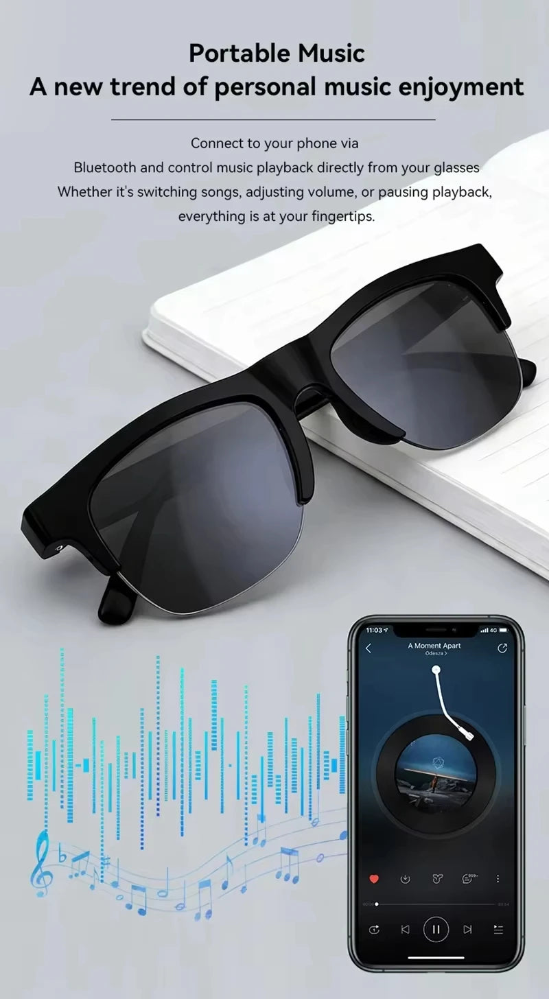Lenovo D12 Bluetooth-Smart-Brille mit Sprachassistent – Produktbild 3
