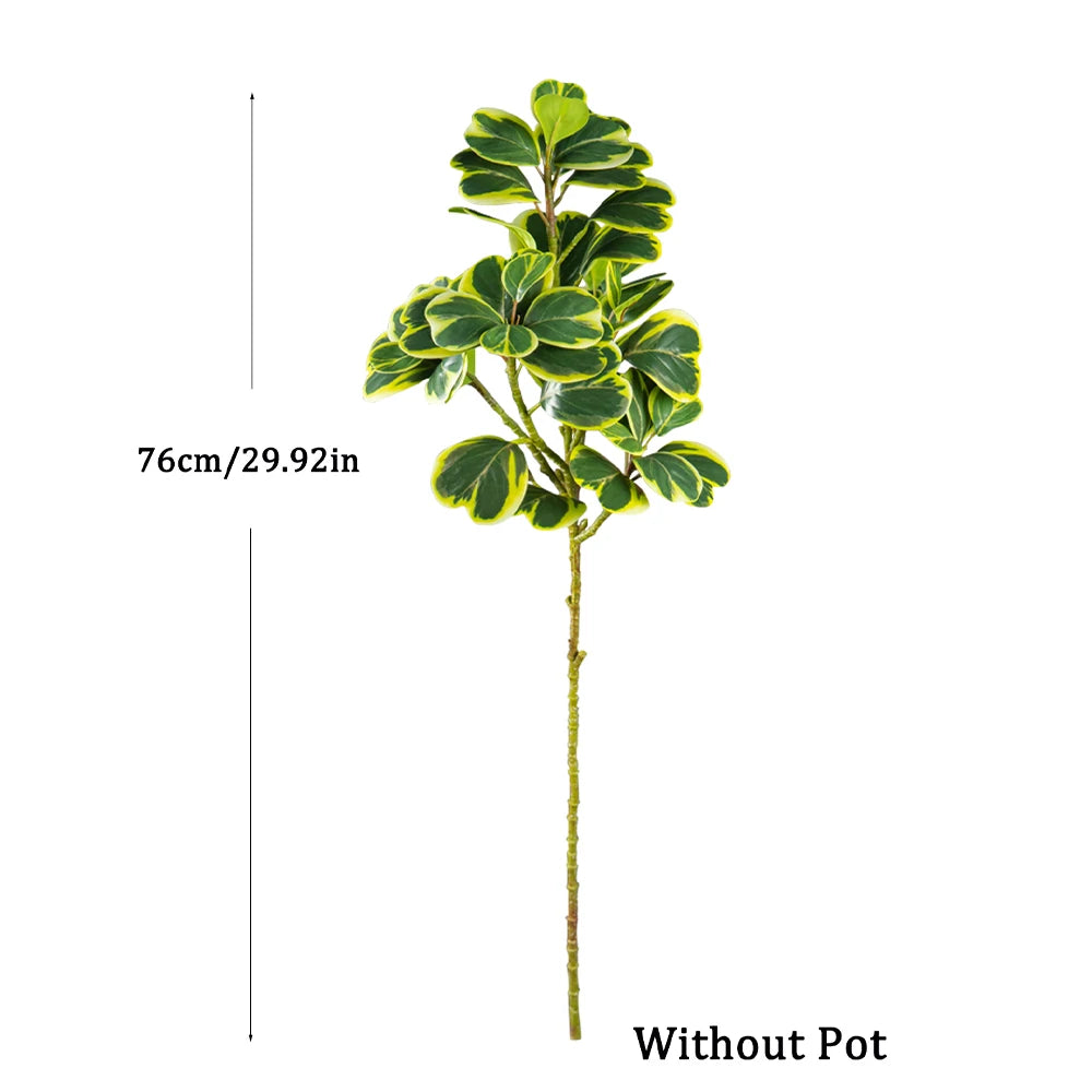 Künstlicher Ficus 76–115 cm – Tropische Kunstpflanze mit Herzblättern