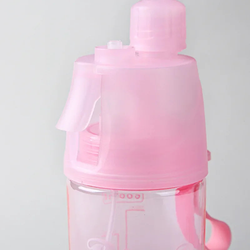 Sprühwasserflasche mit Strohhalm 600ml – BPA-frei, für Sport, Fitness & Reisen – Bild 12
