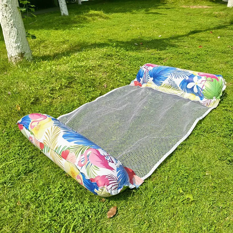 Pool Luftmatratze 4-in-1 – Aufblasbare Wasser-Hängematte für Erwachsene & Kinder