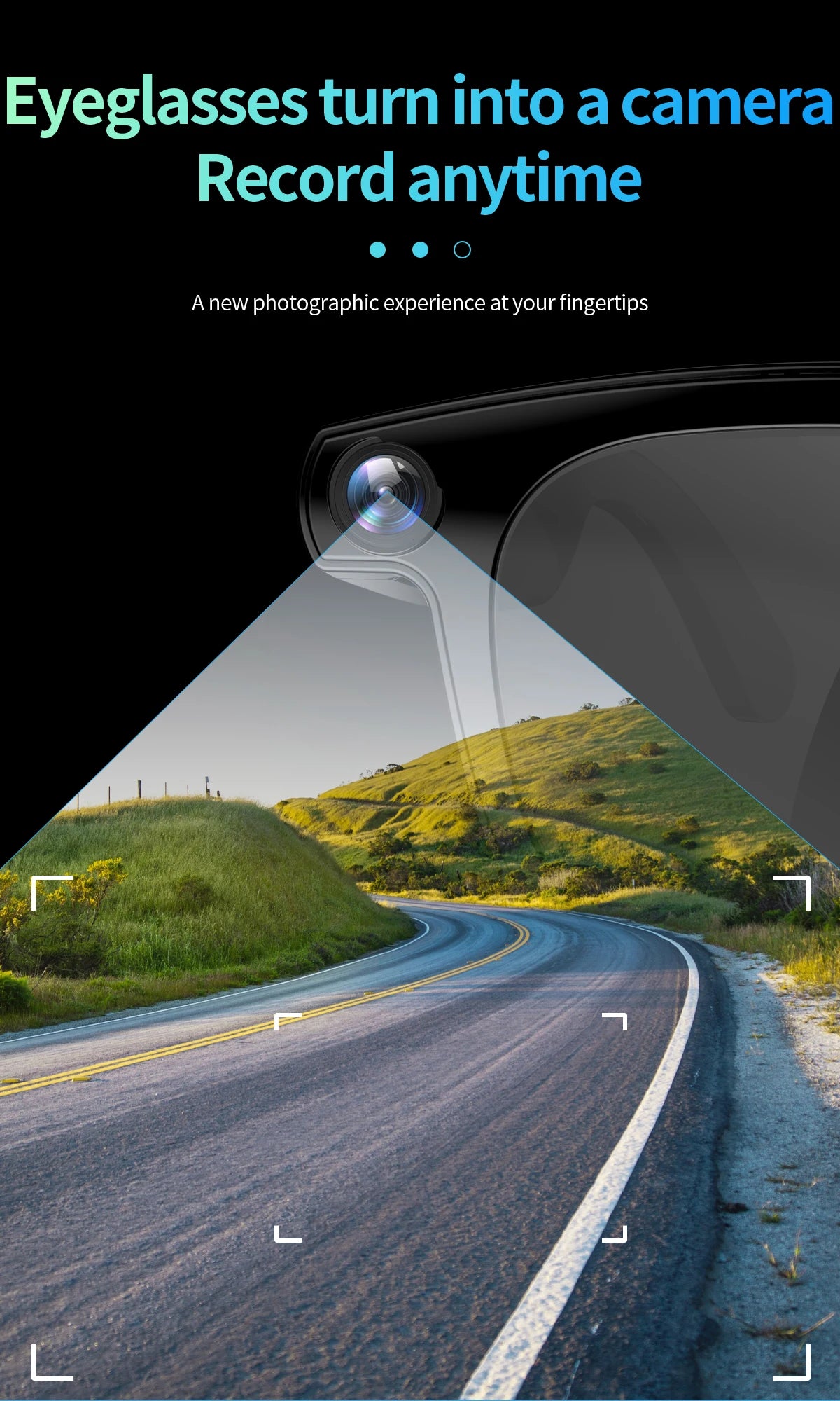 KI Smart Brille 2026 – 800W HD Kamera, KI-Bilderkennung, KI-Konversation & Übersetzung