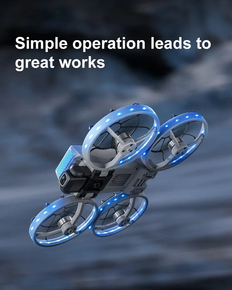 4K Profi-Drohne – 10km Reichweite, Brushless Motor, Servo-Gimbal & Dual-Kamera