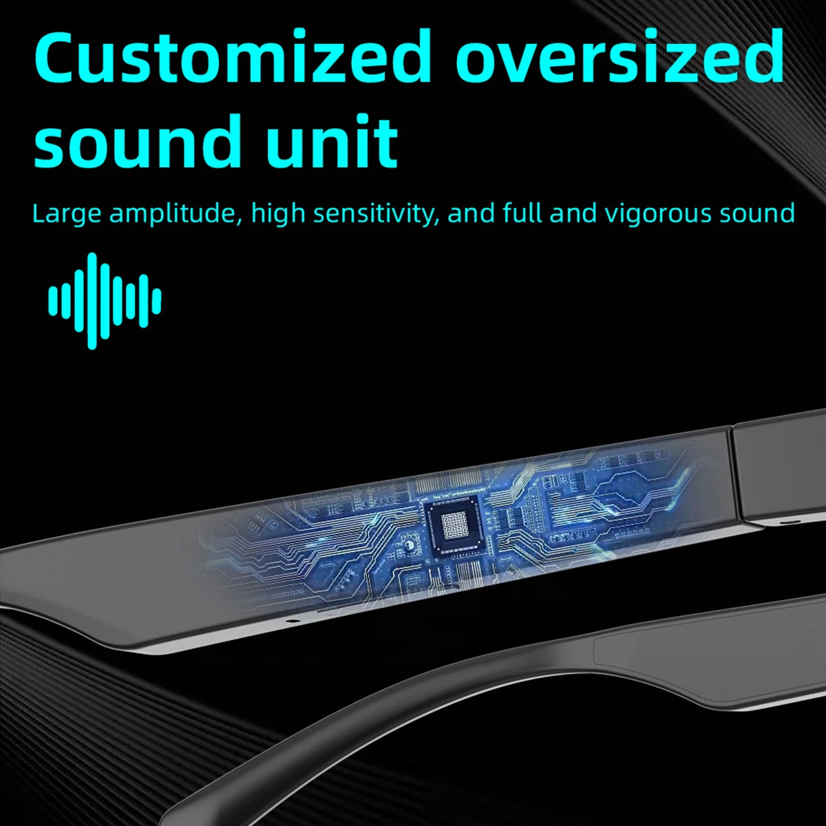Bluetooth Smart Glasses V5.3 – Musik, Anrufe & UV-Schutz Sonnenbrille