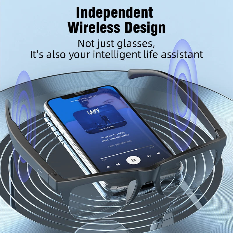 Bluetooth Audio Brille F02 – Open-Ear Lautsprecher & Touch Steuerung