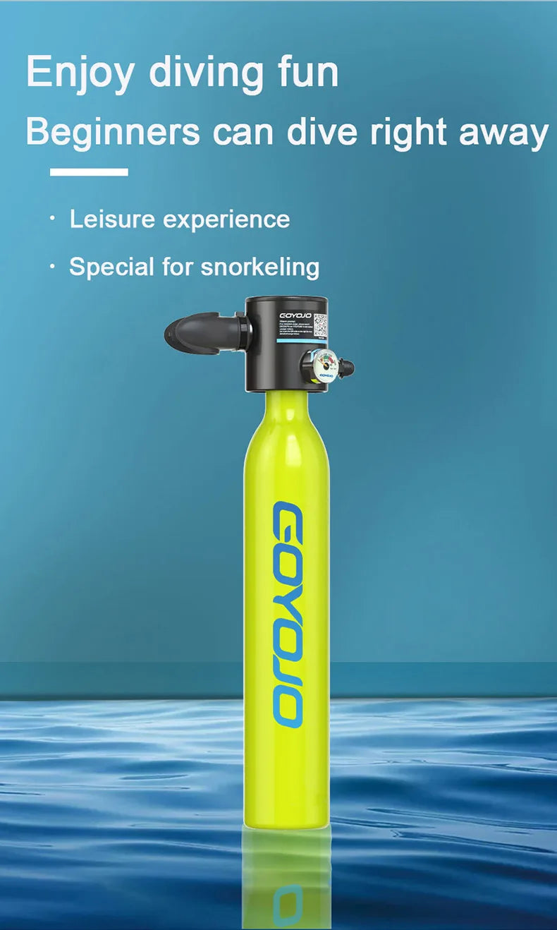 Mini Scuba Tank 0,5L – Outdoor Sauerstoffflasche (5-10 Min)