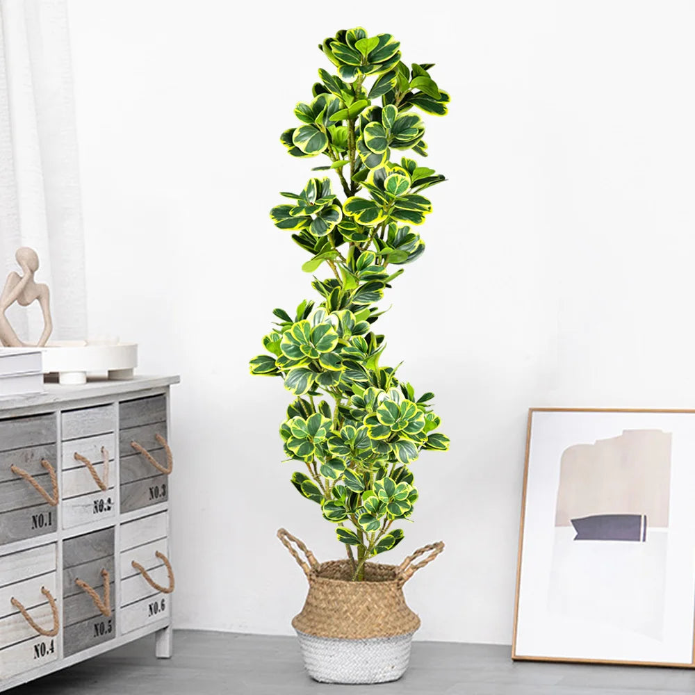 Künstlicher Ficus 76–115 cm – Tropische Kunstpflanze mit Herzblättern