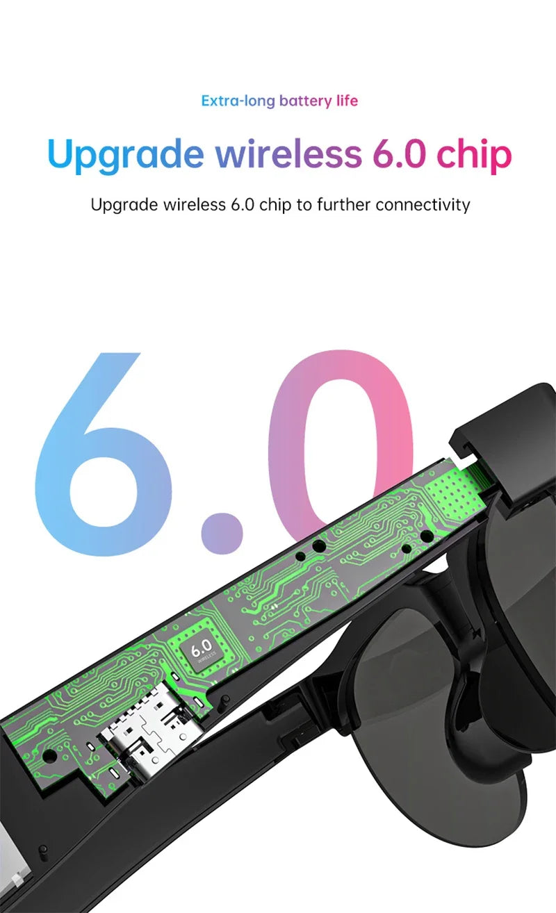 Lenovo XG89 Bluetooth-Smart-Brille für Musik und Anrufe – Produktbild 9