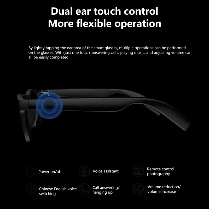 Lenovo KI Smart Brille – Kamera, Übersetzer & Bluetooth Sprachassistent