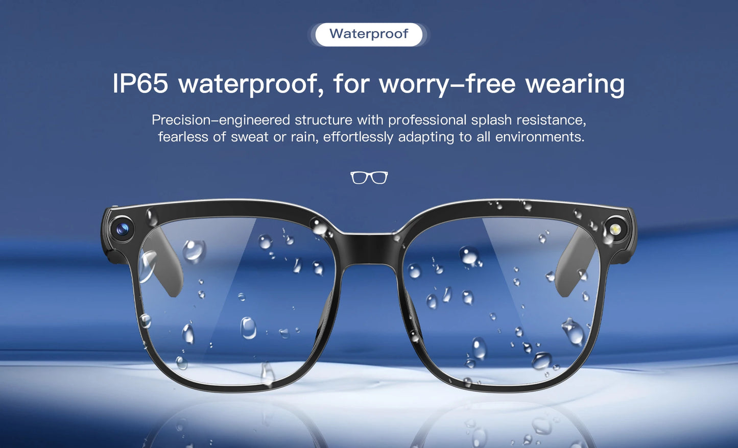 KI Smart Brille 2026 – 800W Kamera, Farbwechsel-Gläser, Wasserdicht, Übersetzung & BT