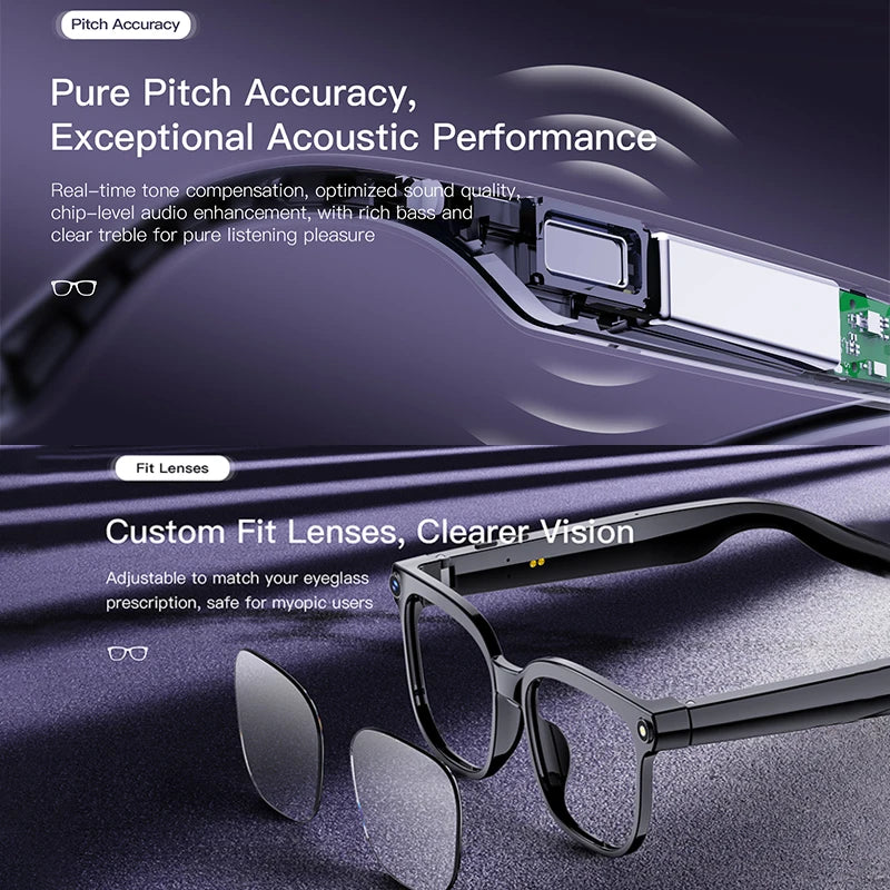 KI Smart Brille 2026 – 800W Kamera, Farbwechsel-Gläser, Wasserdicht, Übersetzung & BT