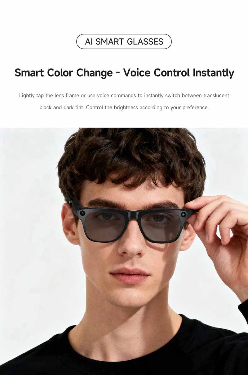 Xiaomi KI Smart Brille – 4K Kamera, ChatGPT & Bluetooth Audio Sonnenbrille