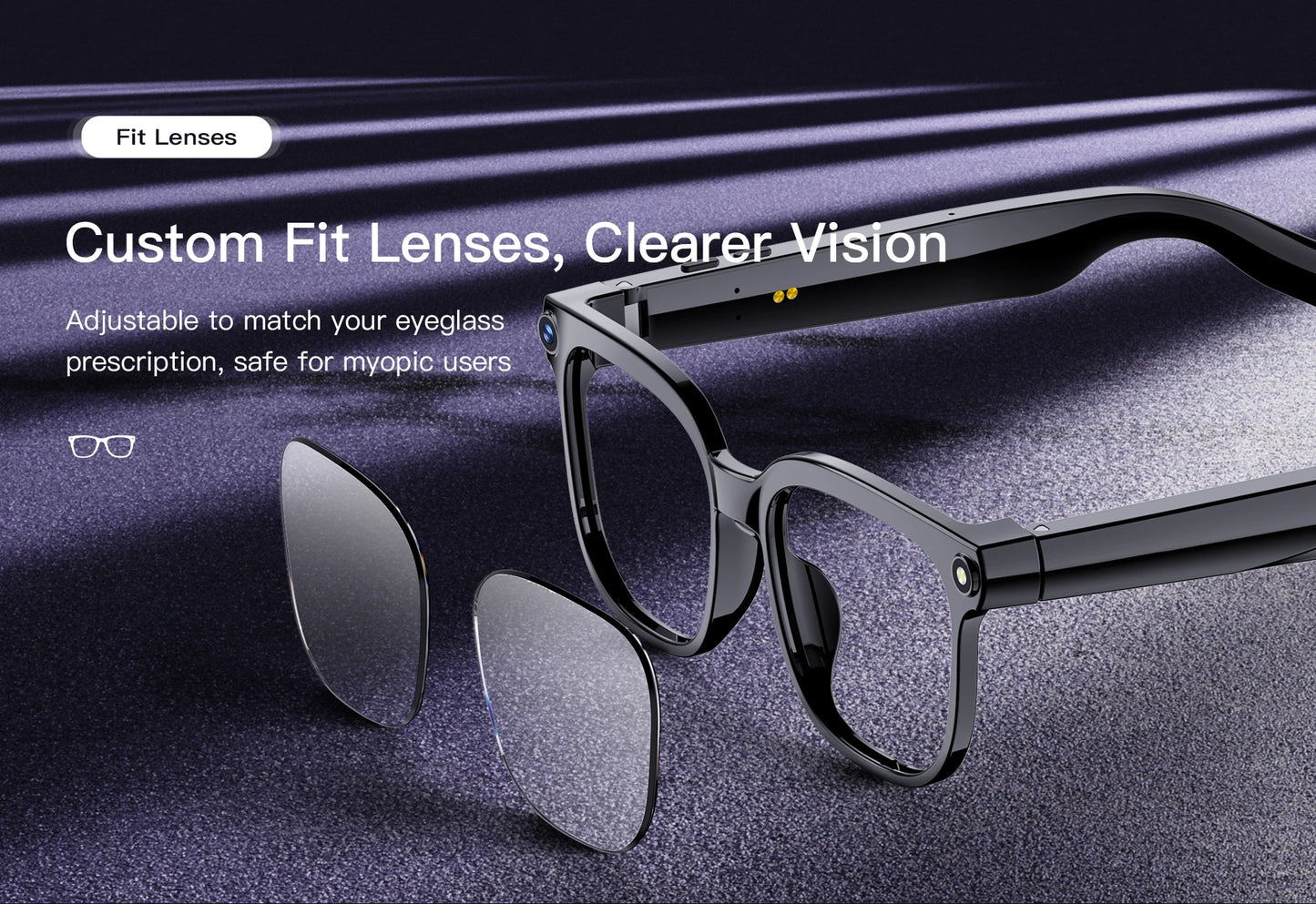 W630 Smart Brille – Kamera, KI-Übersetzung & WiFi Streaming