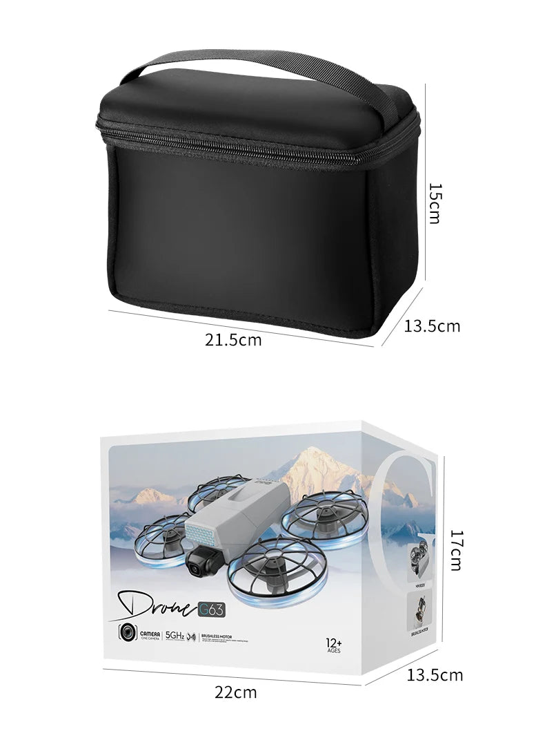 4K Profi-Drohne – 10km Reichweite, Brushless Motor, Servo-Gimbal & Dual-Kamera
