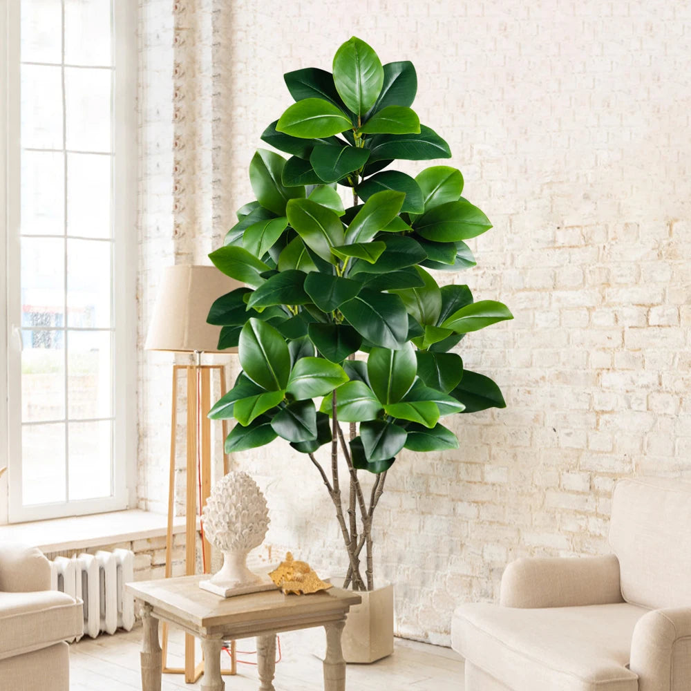 Künstlicher Gummibaum 74–140 cm – Ficus für Heim, Garten & Büro