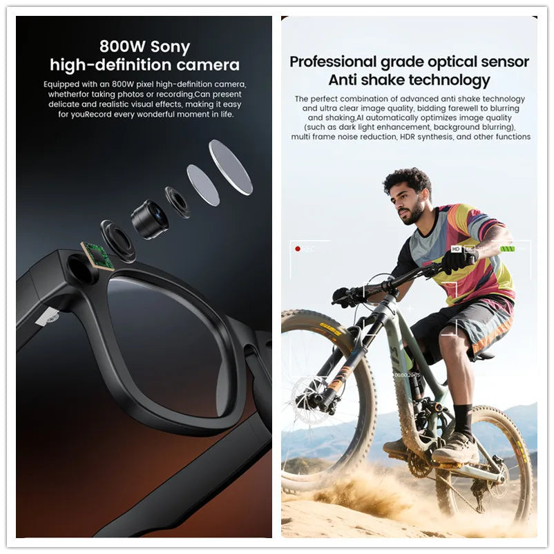 Hiwego HI-E02C KI Smart Brille – 800W Kamera, Electrochromic Glas & ChatGPT