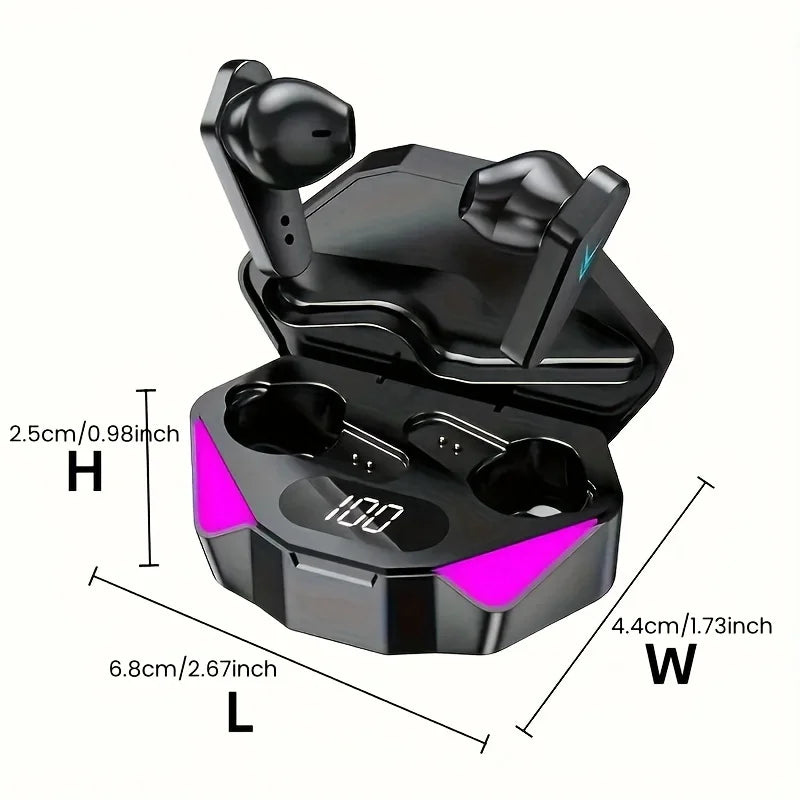 X15 TWS Gaming Earbuds – Bluetooth 5.3, LED Display & Noise Cancelling