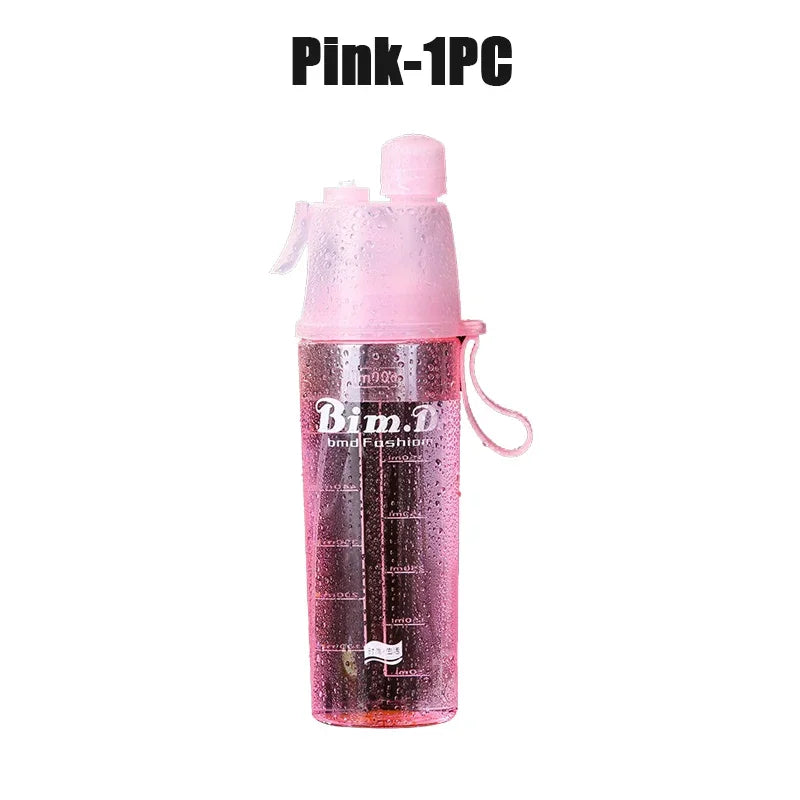 Sprühwasserflasche mit Strohhalm 600ml – BPA-frei, für Sport, Fitness & Reisen – Bild 28