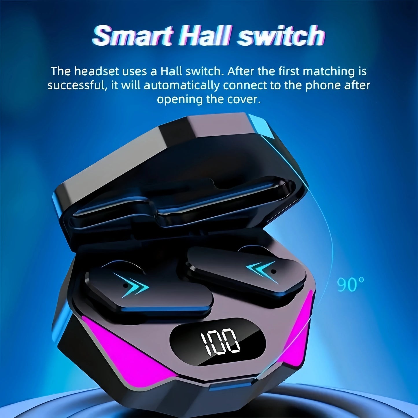X15 TWS Gaming Earbuds – Bluetooth 5.3, LED Display & Noise Cancelling