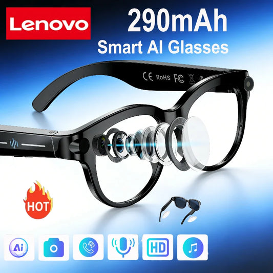 Lenovo AI Smart Glasses – Meeting Aufnahme, Übersetzung & Outdoor Sport