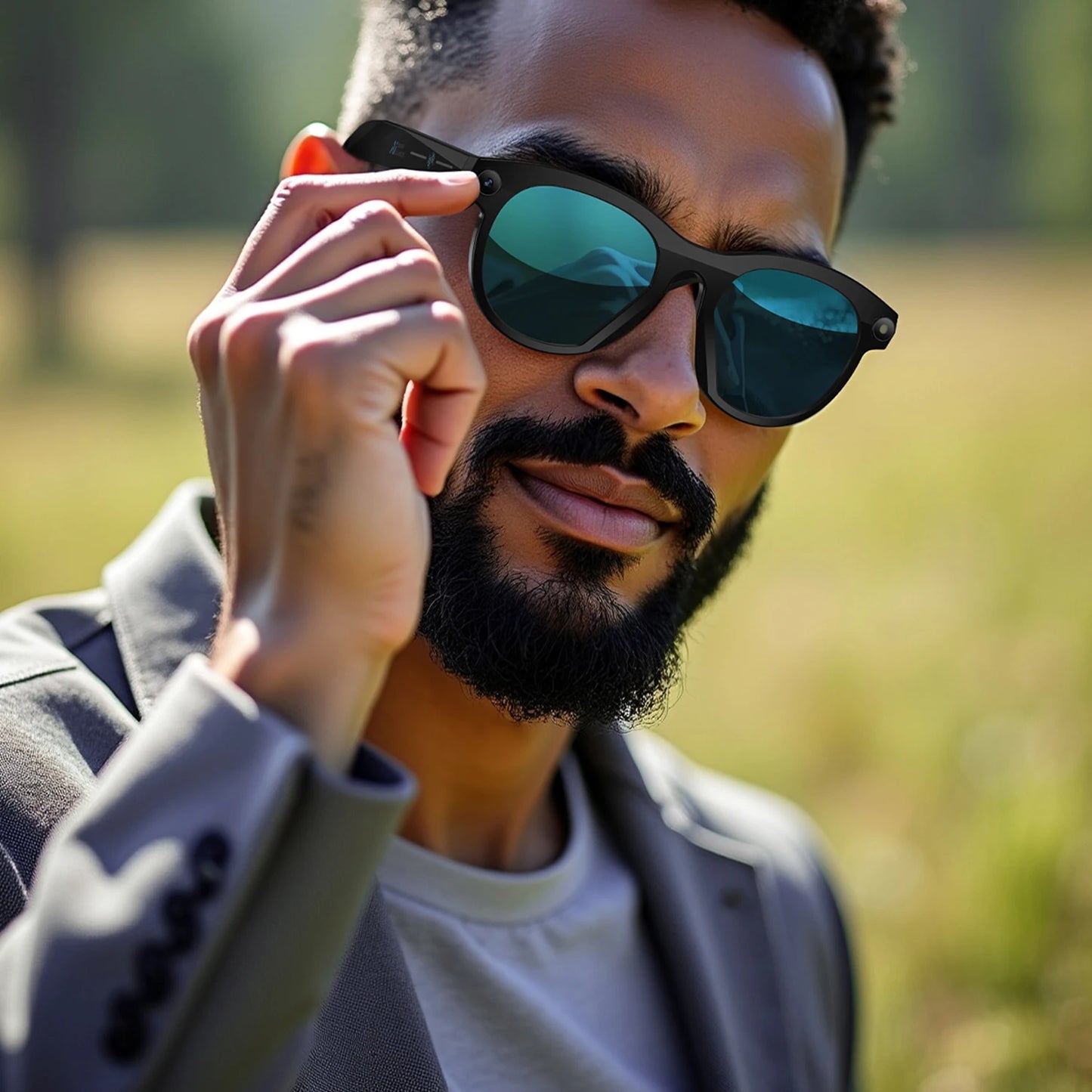 KI Smart Brille 2025 – 800W Kamera, Foto & Video, Übersetzung, Musik & BT Anruf