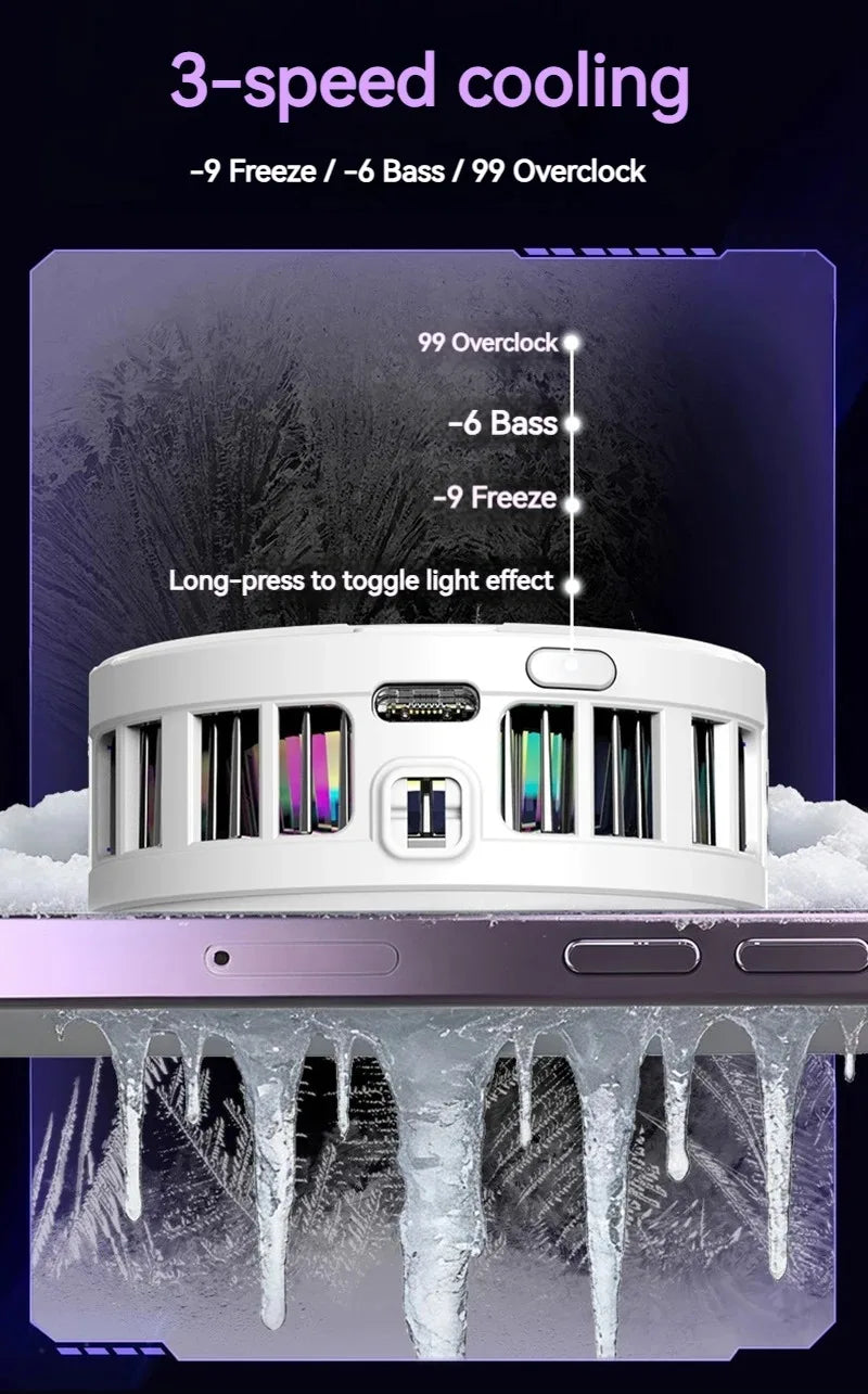 K52 KI Handy-Kühler – Magnetisch, RGB, Digitaldisplay & Gaming-Kühlung – Bild 11